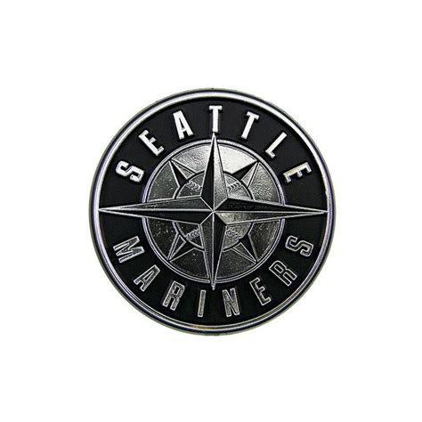 Seattle Mariners Logo 3d Chrome Auto Decal Sticker New Truck Or Car