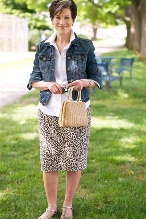 Karens Summer Style Skirt And Denim Jacket Ylf