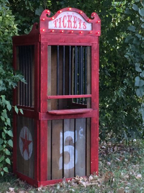 Haunted House Carnival Ticket Booth Halloween Decoration Prop Etsy