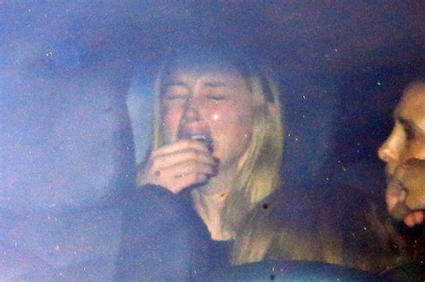 Amber Heard Spotted In Tears As She Breaks Down Following Johnny Depp
