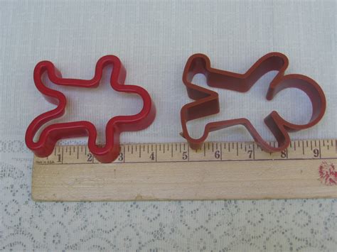 6 gingerbread man and woman cookie cutters assorted sizes etsy