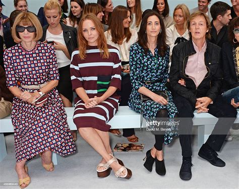 Anna Wintour Stella Mccartney Nancy Shevell And Sir Paul Mccartney