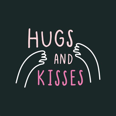 Hug And Kisses With Loving Arms Vector Download Free Vectors Clipart