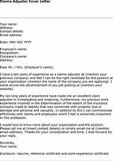 Photos of Insurance Cover Letter