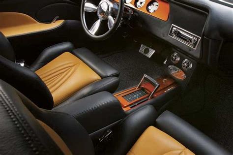 70 Chevelle Orange And Black Stripes And Interior Custom Dash Door