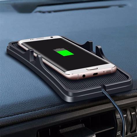 Qi Car Wireless Charger Charging Pad Dock For Qi Enabled Devices Anti
