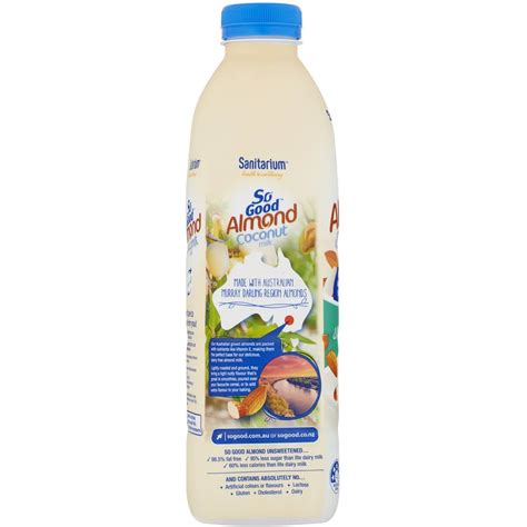 In this process, the milk is heated to 280°f for a few seconds, and good and bad bacteria are killed, prolonging shelf life. So Good Unsweetened Almond & Coconut Milk 1l | Woolworths