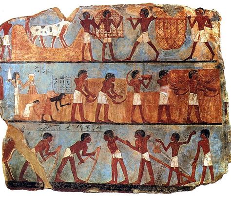 Живопись древнего египта сбор урожая