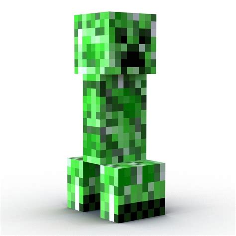 Minecraft Creeper 3d Model 19 C4d Max Ma Obj Fbx 3ds Free3d