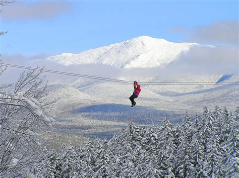 Bretton Woods Zip Line Canopy Tour White Mountains Winter Fun New