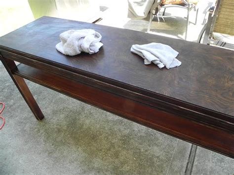 Creating A Vintage Life How To Refinish A Sofa Table
