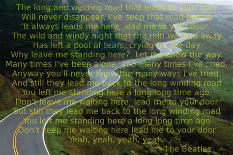 Windingroad.com serves as a companion site for the magazine, offering daily industry news. The Long & Winding Road - Beatles (Poster) | Beatles poster, Winding road, The beatles