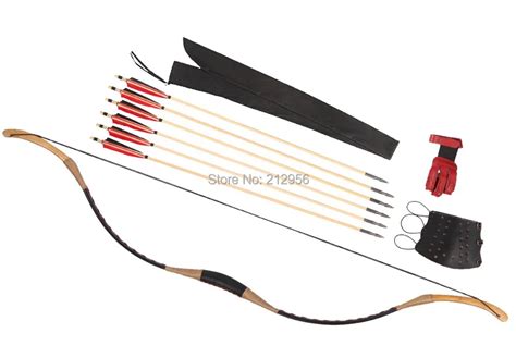 Combination Set Horsebow Traditional Archery Cow Leather Longbow