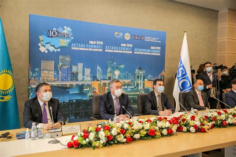 The three of them together constitute the osce troika. Kazakh Foreign Minister, OSCE Senior Officials Address ...