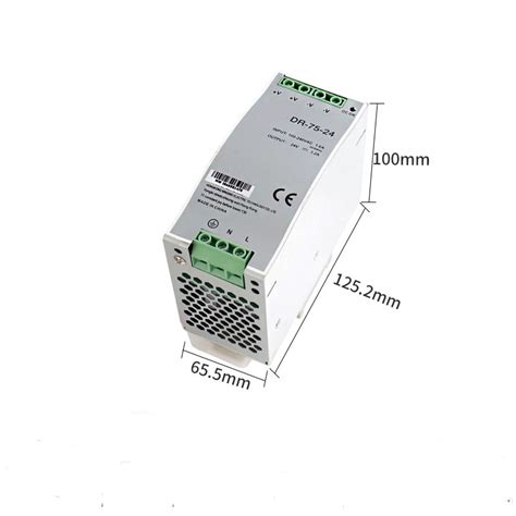 China Dr Series Din Rail Power Supply 24v 312a 75w Smps Dr 75 24