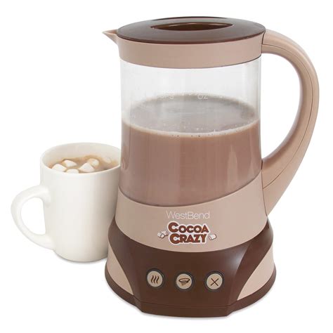 West Bend Cl50032 32 Ounce Cocoa Crazy Hot Chocolate Maker Brown
