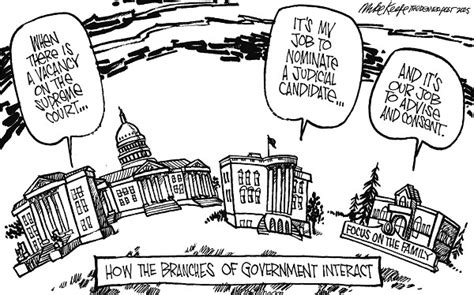 Separation Of Powers Political Cartoon