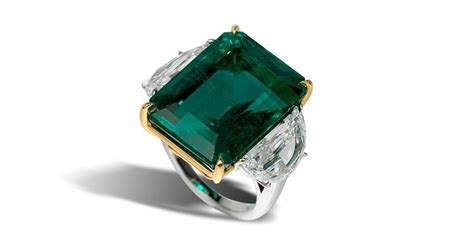 An Amazing 23 Carat Colombian Emerald And Diamond Ring Eyes Desire