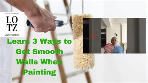 3 Ways To Get Smooth Walls When Painting Youtube