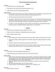 Merely said, the great gatsby study guide answer key is universally compatible subsequent to any devices to read. Gatsby 4-6 study guide - ELAALRL1 The student identifies analyzes and applies knowledge of the ...