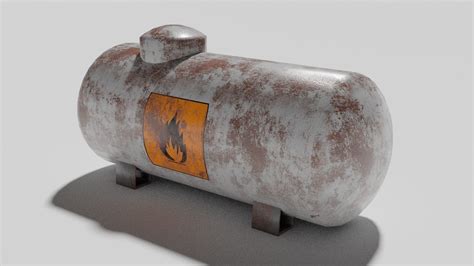 Gas tank model rendered in maya arnold. 3D model Rusty Old Gas Tank | CGTrader