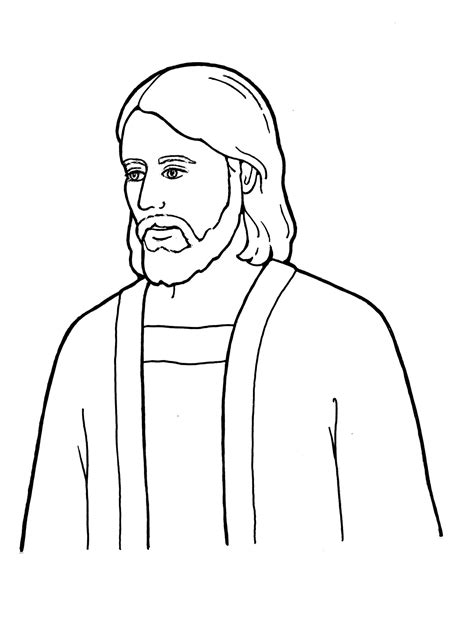 Jesus christ died for our sins. Simple Pencil Of Jesus Coloring Pages