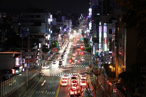 Heart Of Seoul At Night In South Korea Image Free Stock Photo