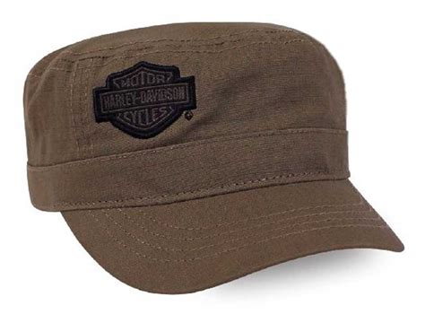 Harley Davidson Men S Embroidered Bar Shield Painter S Cap Khaki