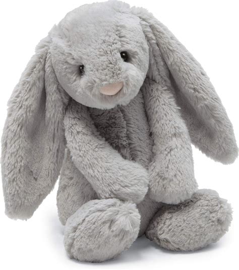 Jellycat Bashful Grey Bunny Stuffed Animal Medium 12 Inches Animals