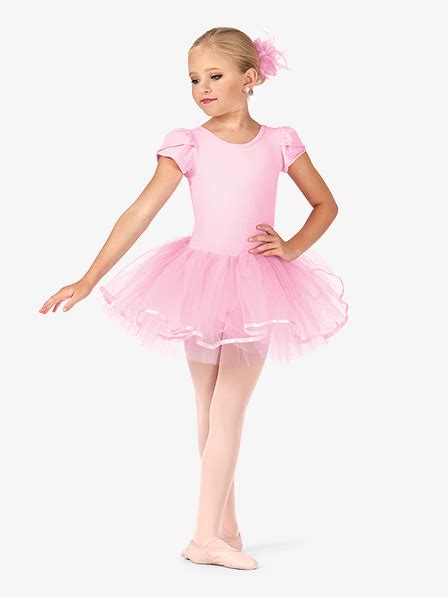 Short Sleeve Tutu Costume Dress Ballet Lyrical La Petite Ballerina PB C DiscountDance Com