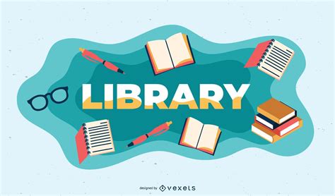 Library Subject Illustration Vector Download