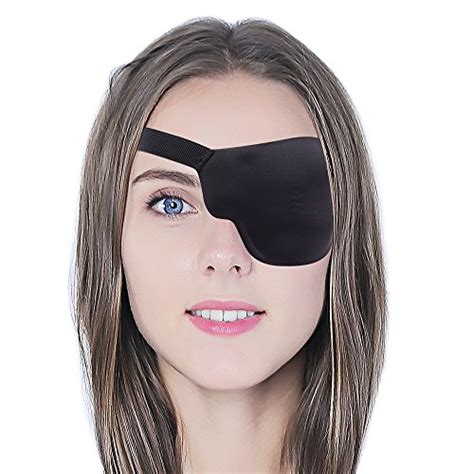 Fcarolyn Pirate Eye Patch Real Silkno Leakage Smooth Soft And