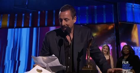 You Need To See Adam Sandlers Speech At The Independent Spirit Awards