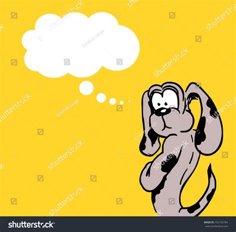 Dog Thinking Stock Vector Royalty Free 732135784 Shutterstock
