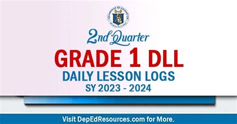 Grade 1 Daily Lesson Log 2nd Quarter DLL SY 2023 2024
