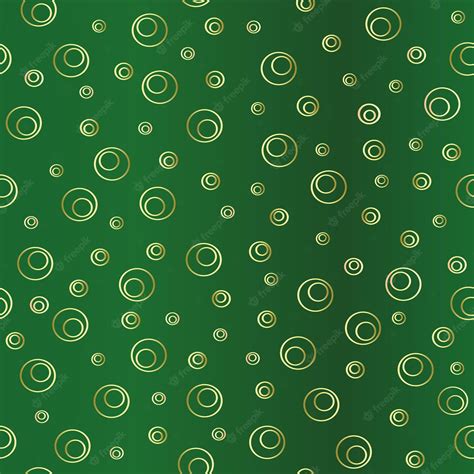 Premium Vector Golden Circle On A Green Background Duplicate Abstract