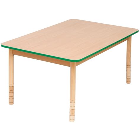 ✔ free enter adjustable tables. » Height Adjustable Wooden Table - Rectangular