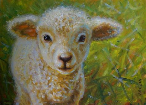 Baby Lamb Painting At Explore Collection Of Baby