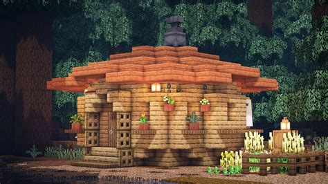 🌲 Minecraft How To Build A Cute Wooden House In Minecraft Easy
