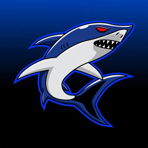 Premium Vector Shark Esport Mascot Logo