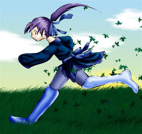 Running Girl Colored By Katani On Deviantart