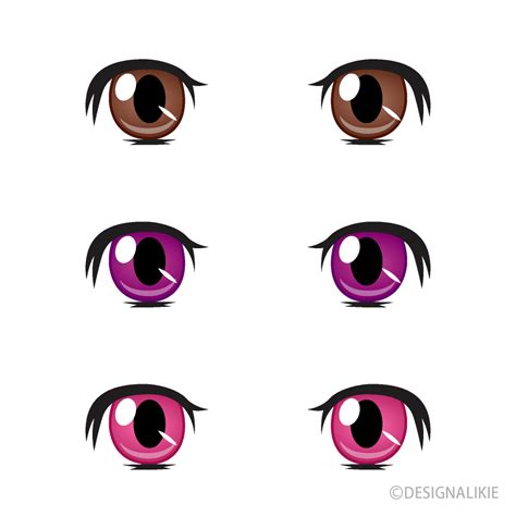 Cute Girl Anime Brown Eyes Clip Art Free Png Image｜illustoon