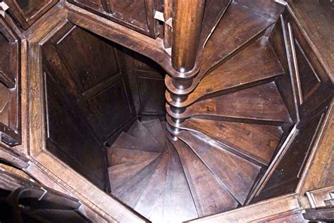 Staircase To Secret Room On Third Level Medieval Castle De Montbrun