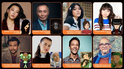 Avatar The Last Airbender Amber Midthunder E George Takei Nel Cast