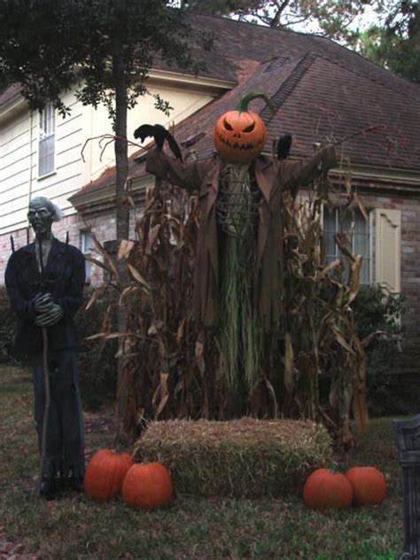 Spooky Halloween Scarecrow Man For Outdoor