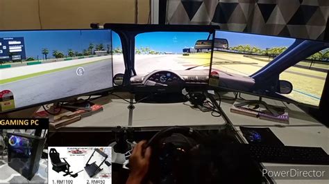 Assetto Corsa Racing With Triple Screen Viewsonic 32inch Ultra Slim