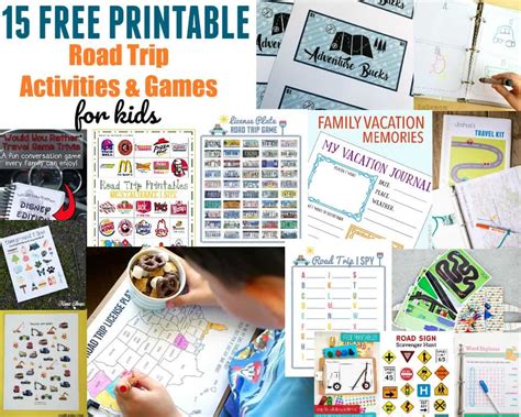 15 Free Printable Road Trip Activities And Games For Kids