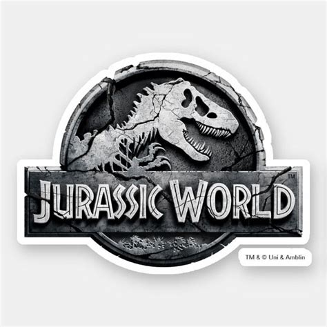Jurassic World Logo Sticker Zazzle Jurassic World Jurassic Logo