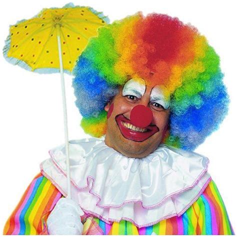 Jumbo Rainbow Afro Clown Wig Read More Reviews Of The Product By