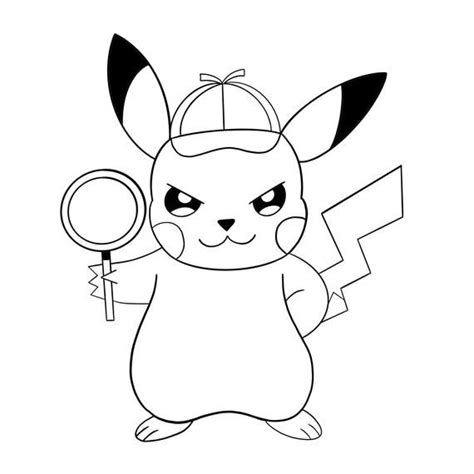 Pokemon Detective Pikachu Coloring Book To Print And Online